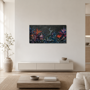 51. "Sinfonía Flower" 2021 Técnica mixta sobre lienzo