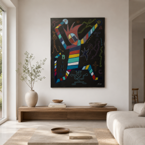 59. "Sinfonía Gamarñécos" 2021 Técnica mixta sobre lienzo
