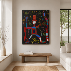 63. "Sinfonía Gamarñécos" 2021 Técnica mixta sobre lienzo