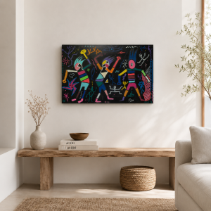64. "Sinfonía Gamarñécos" 2021 Técnica mixta sobre lienzo